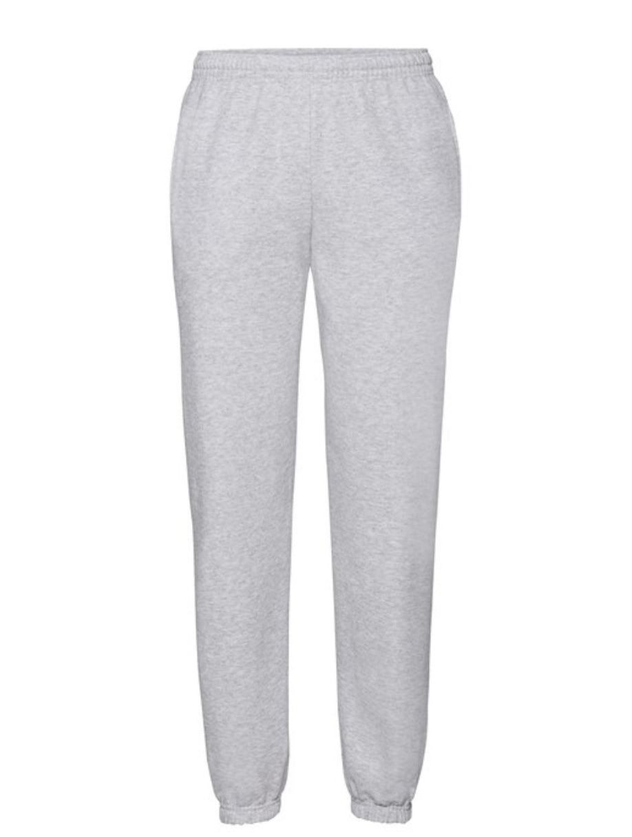 Heather Grey Classic 80/20 elasticated sweatpants