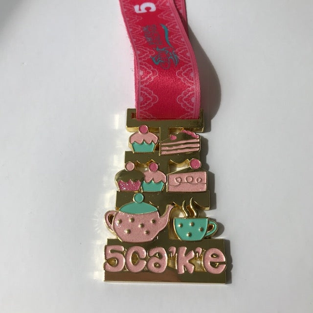 Afternoon tea cake medal virtual racing uk