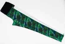 full leg length image tropical green leggings