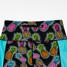 Pineapple Glow Illusion Capri Leggings