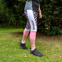 Zebra animal print capri leggings