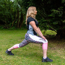 zebra shorts in use, hiit step workout