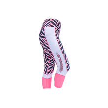 pink zebra print summer cropped leggings