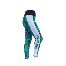 tropical green leggings