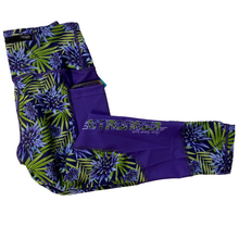 Fleur multi print purple Capri Leggings