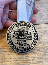 Personalised 2022 Annual Mileage Medal