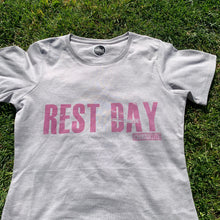 TeamVRUK Ladies Grey Rest Day Fitted Tee print